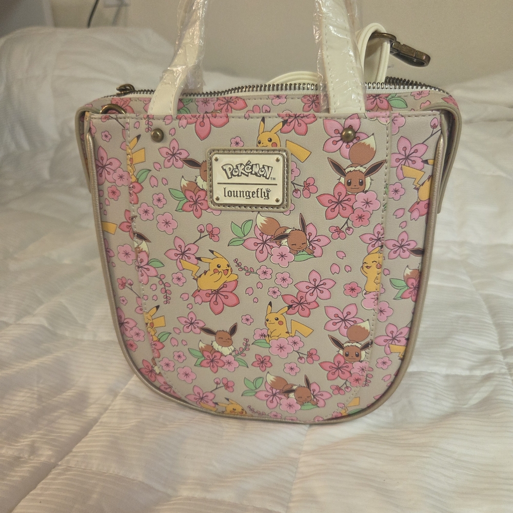 Loungefly Pokémon Pink and Cream Tote